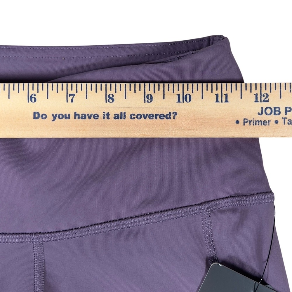 90 Degree by Reflex Modern Fit High Waist Leggings XS Ankle Side‎ Pockets Purple - Picture 8 of 11